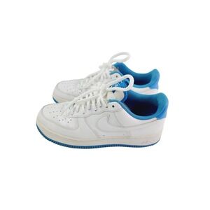 Nike Air Force 1 Leather Casual Sneakers Men's‎ Size 8 White/Blue